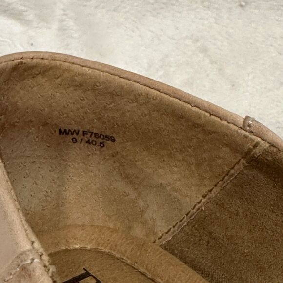 Born Women's Size 9 Flat Loafer Slip on Mahwah Pink Beige Bow Detail Soft Comfy - Picture 7 of 10